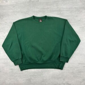 Vintage 90s USA Olympics Sweatshirt Size XL‎ Green Blank Crewneck Pullover